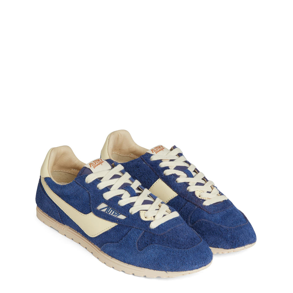 Sneakers ''Windspin'' in suede blu WSLW-UB20 INFIN/RUT AUTRY 