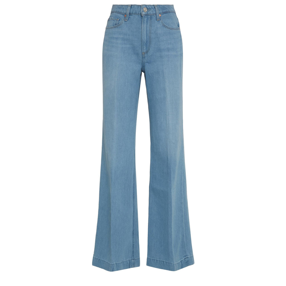 Jeans svasato "Harper" in denim azzurro