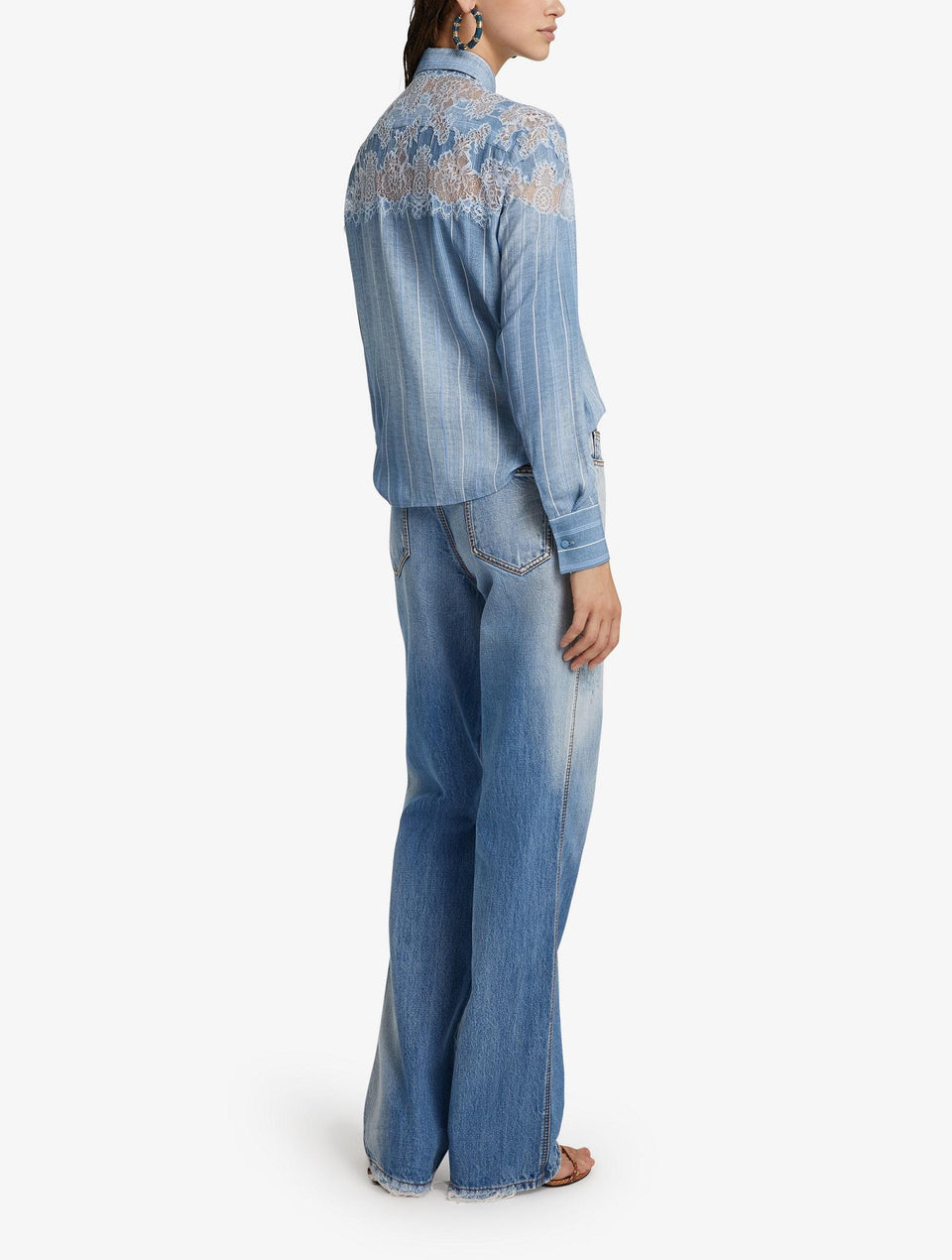 Camicia in denim blu