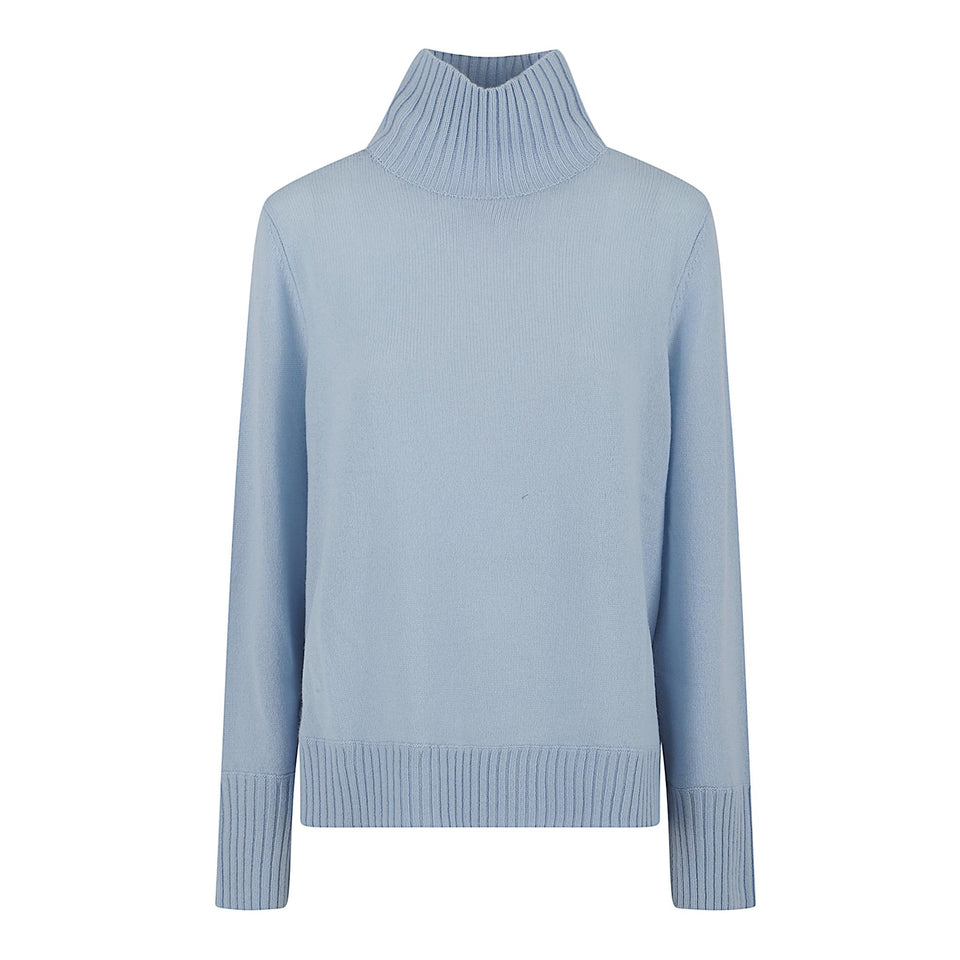 Maglia in cashmere azzurra 255 1117311 ALLUDE 