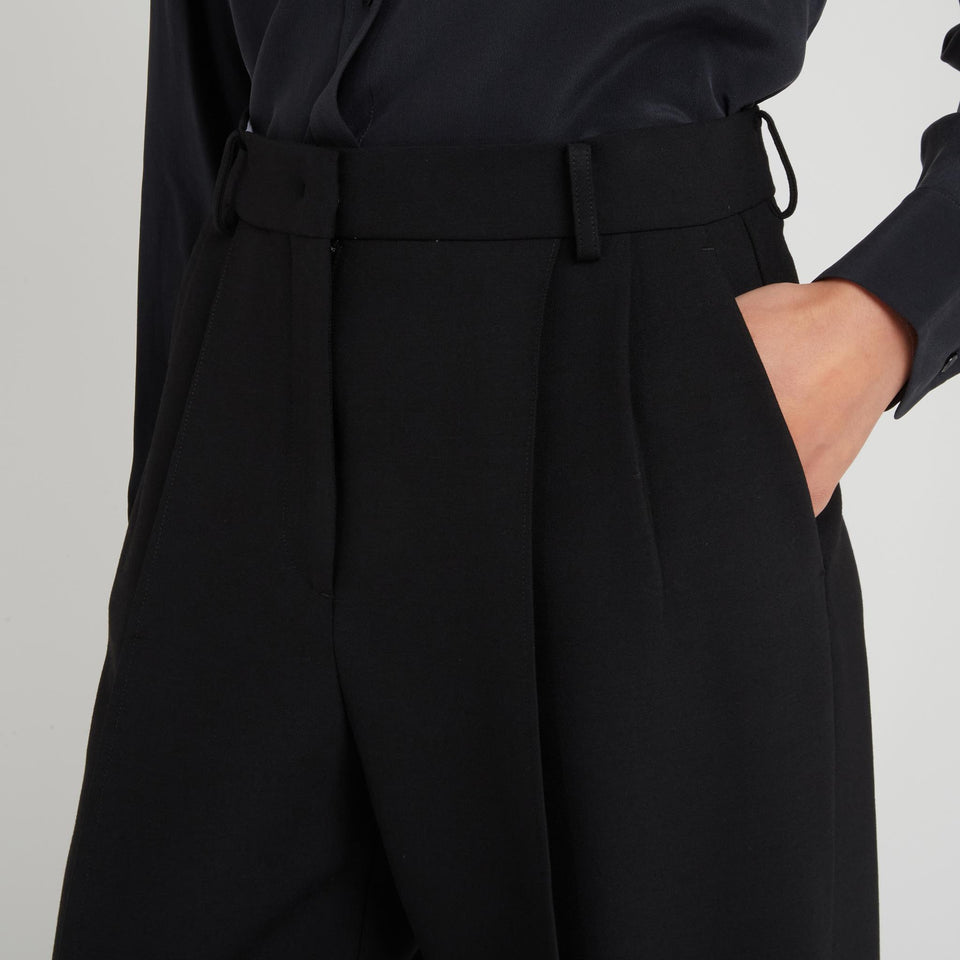 Pantalone sartoriale in tessuto nero P0030NP24CS001 BK001 ELIE SAAB 