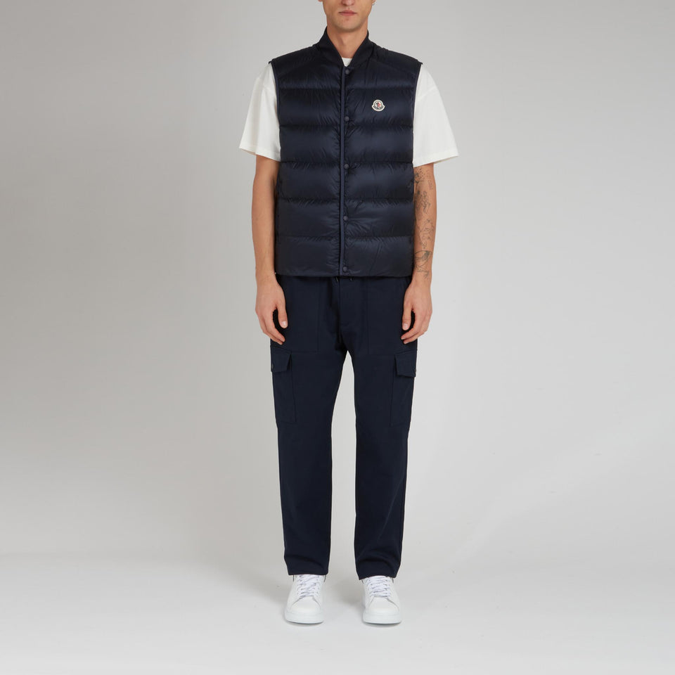 Gilet "Serot" in tessuto blu