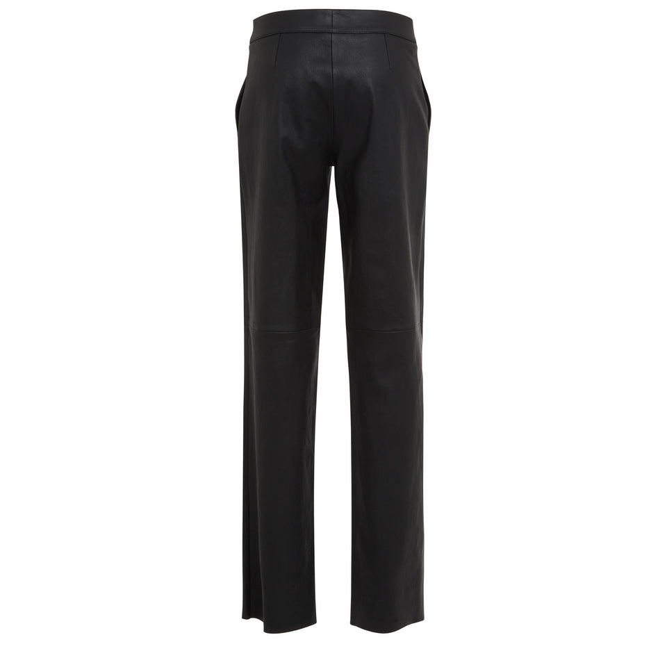 Pantalone "Massimo" in pelle nero