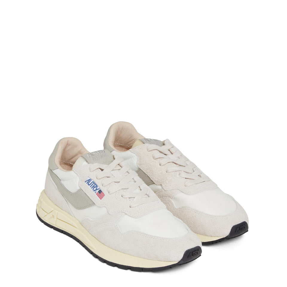 Sneakers "Reelwind" in suede beige WWLM-NC04 WHT/NAT AUTRY 