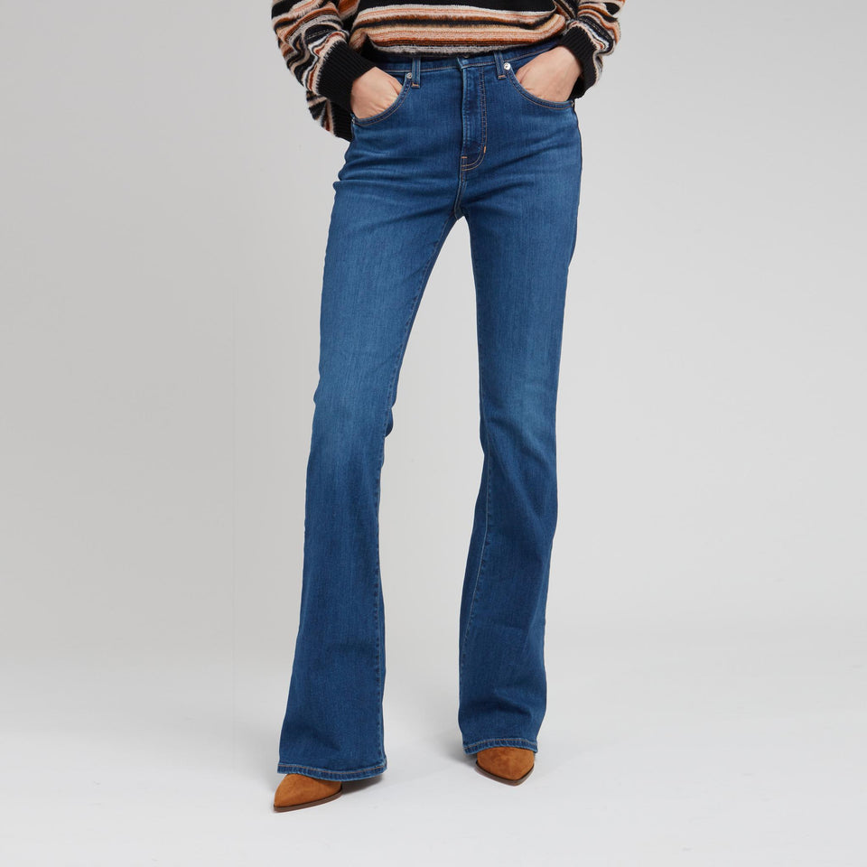 Jeans "Laurel Canyon" in denim blu