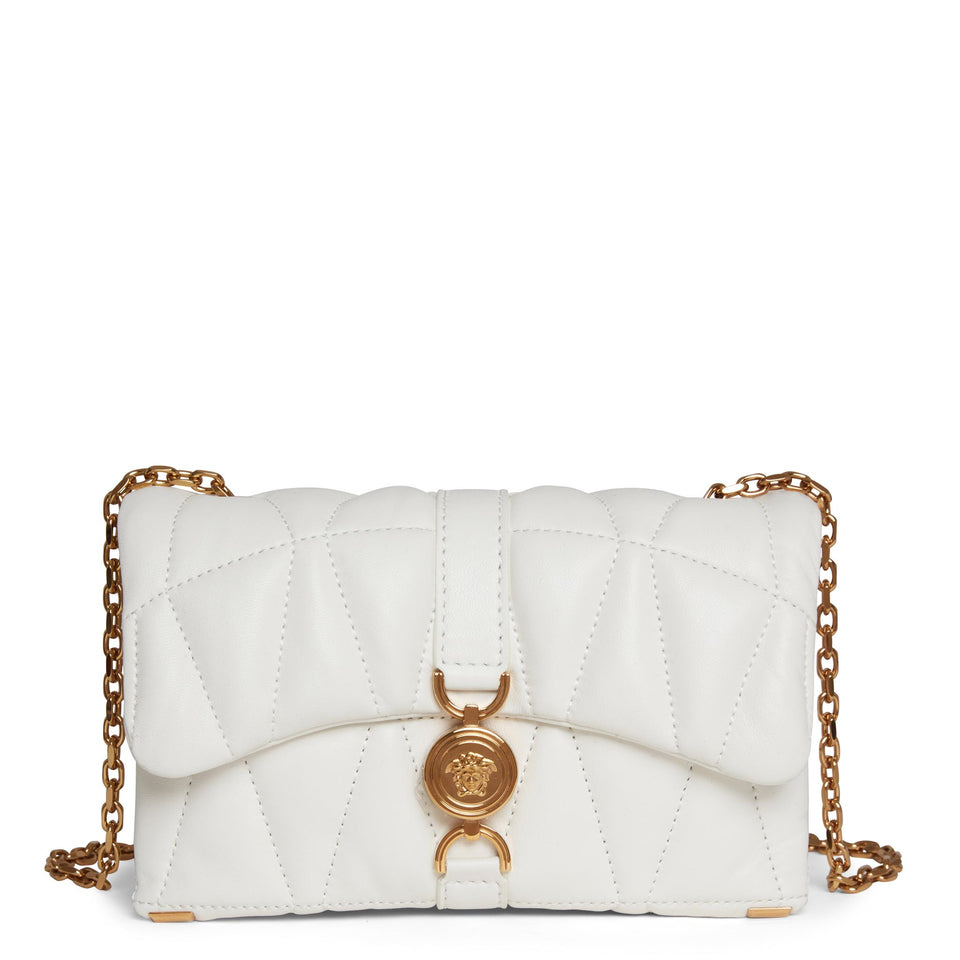 ''Kleio'' mini white leather bag