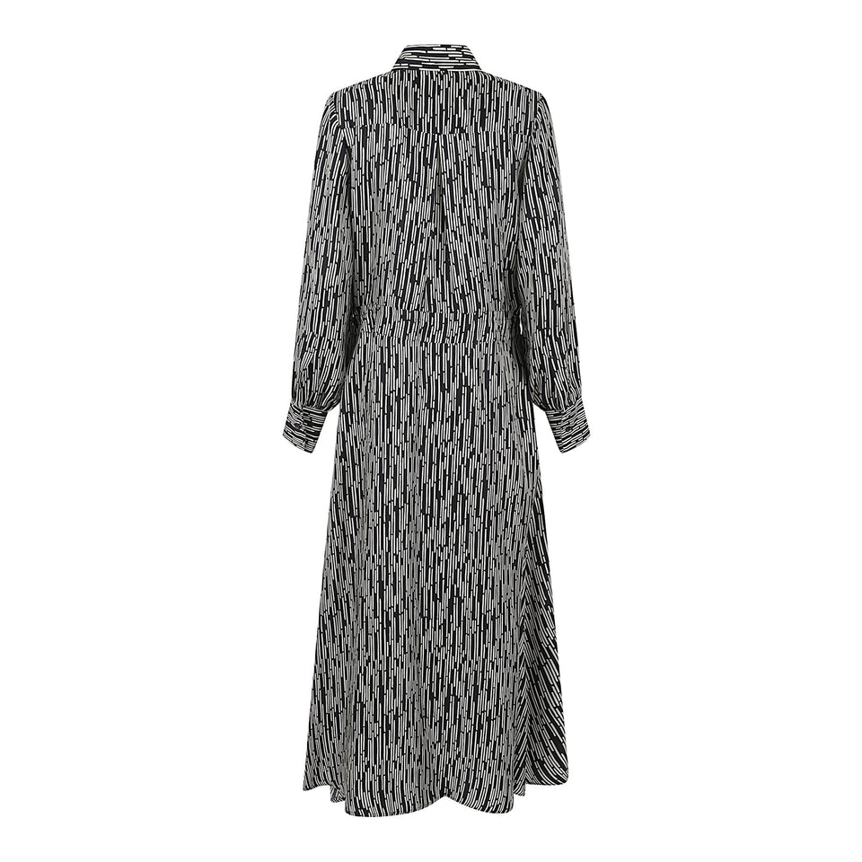 Abito in seta multicolor D58334 K0586G06BINE KITON 