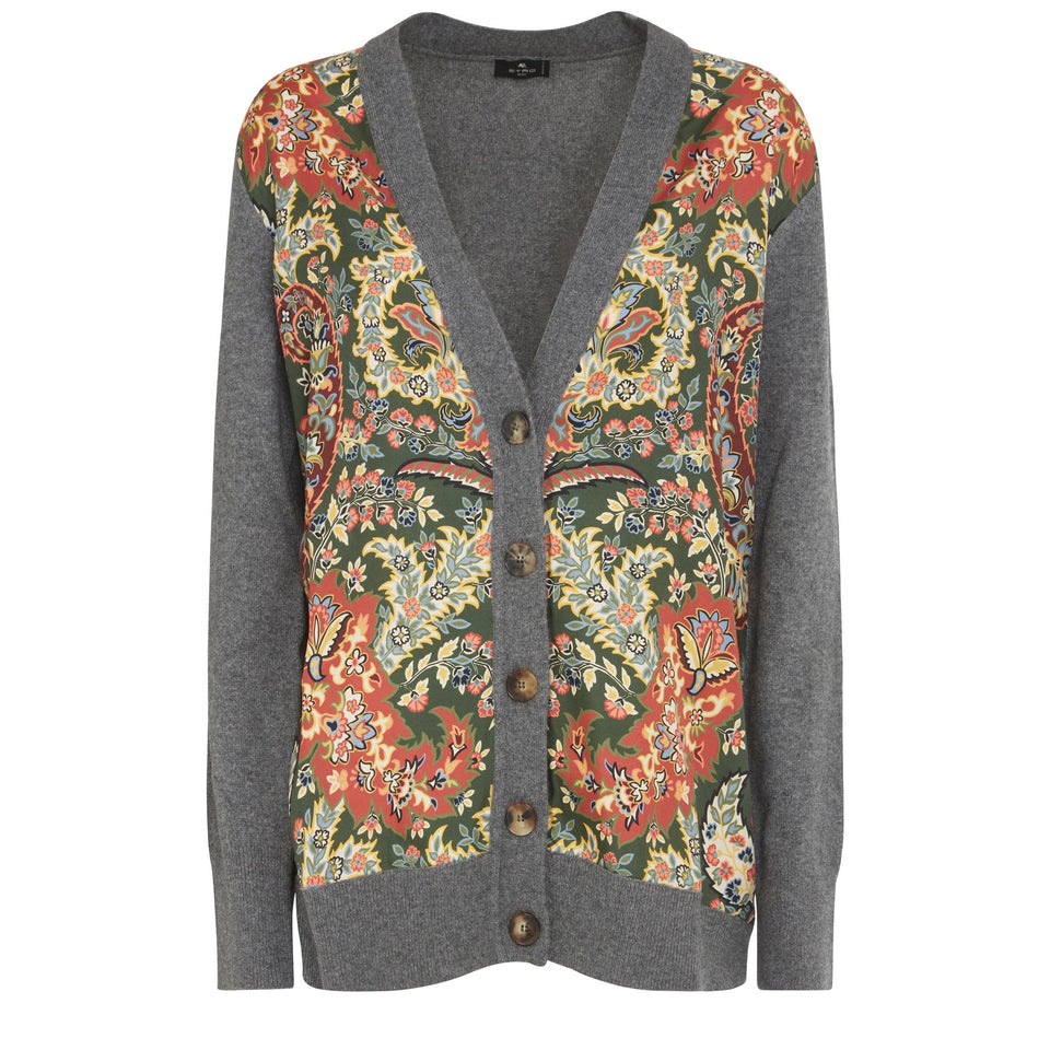 Cardigan in lana grigio