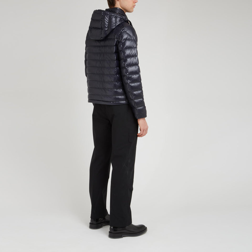 "Lauros" down jacket in blue fabric