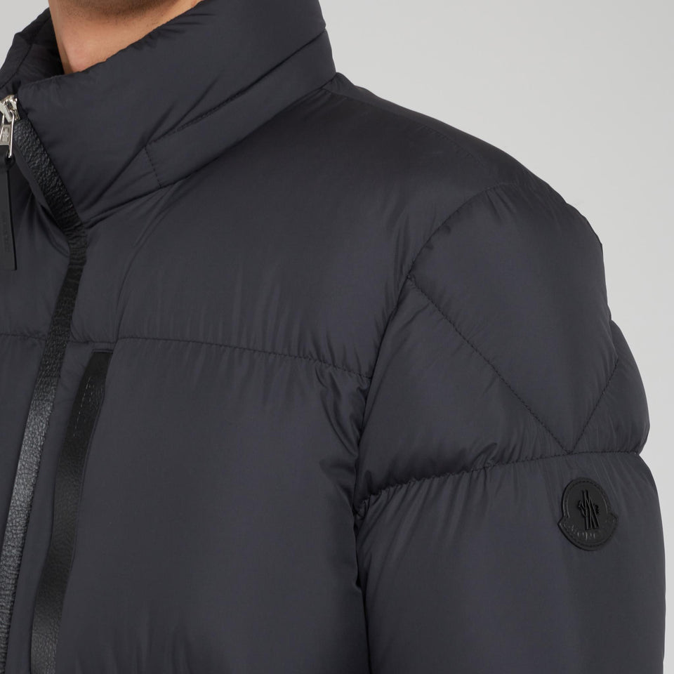 "Besbre" down jacket in black fabric