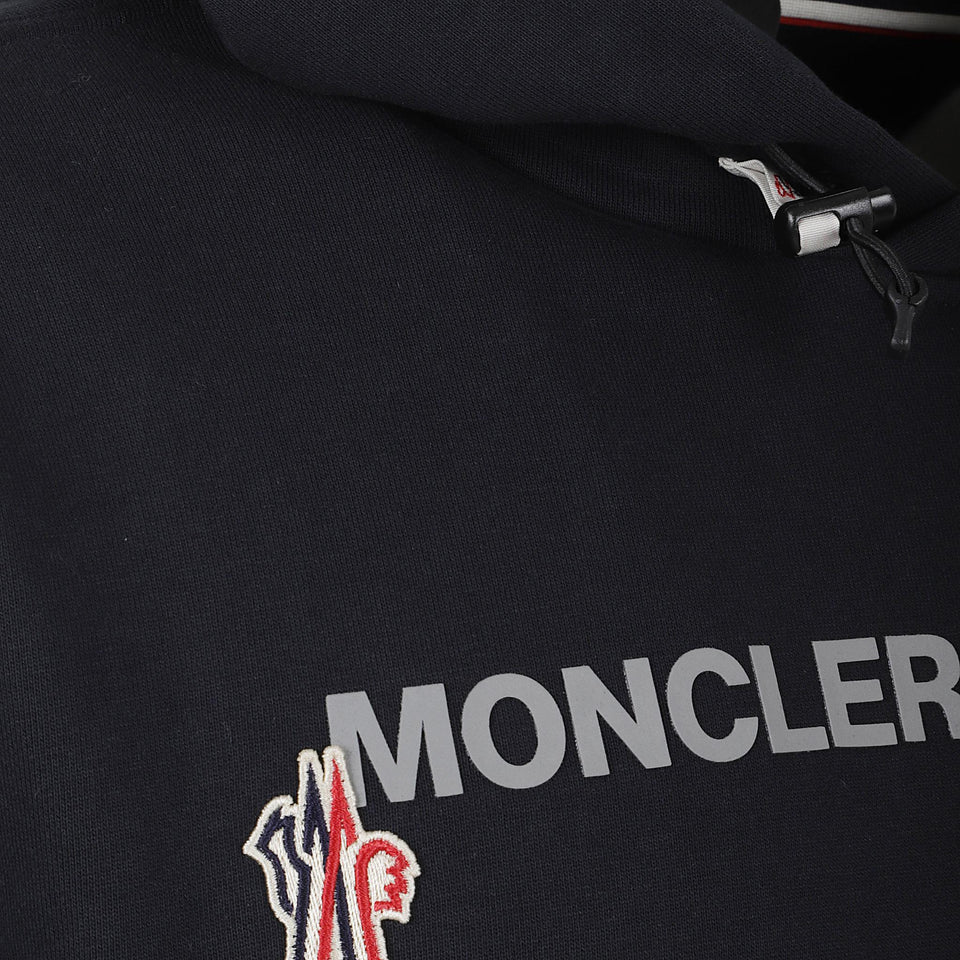 Felpa in cotone nera 8G00017 80451740 MONCLER 