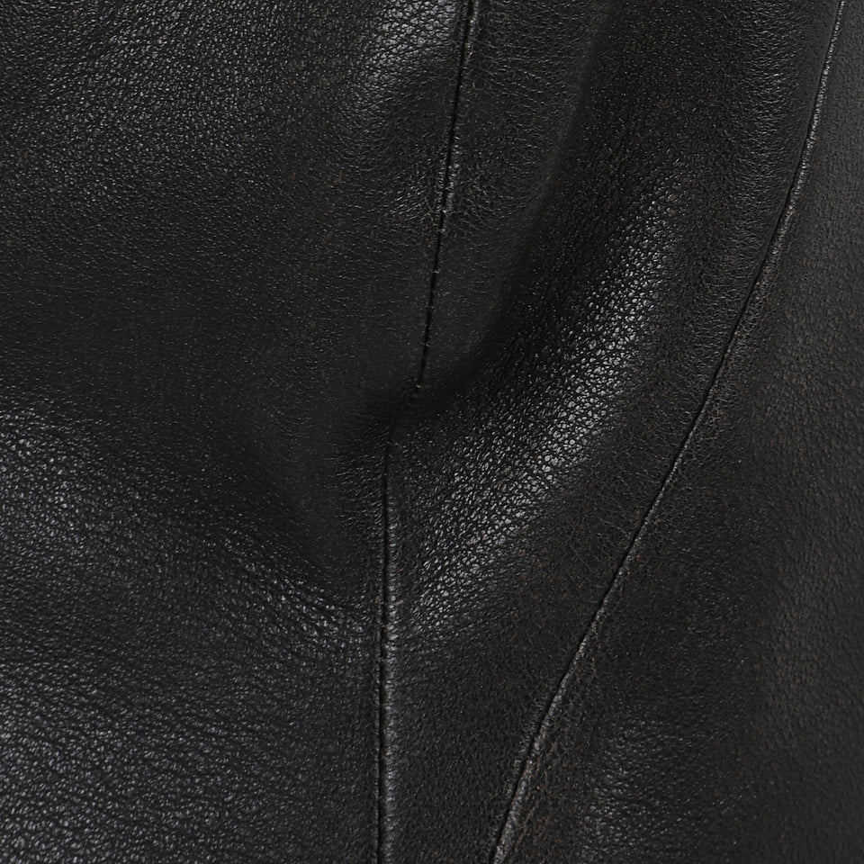 Mini abito in pelle marrone D1547FW25 DARKBROWN ALEX PERRY 