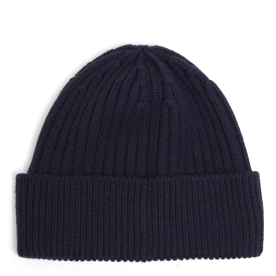 Blue wool hat