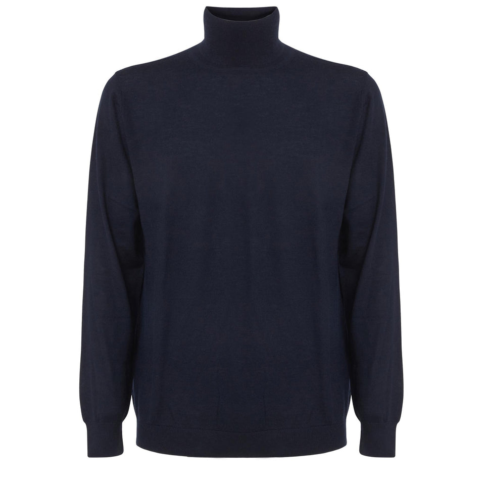 Maglia in cashmere blu