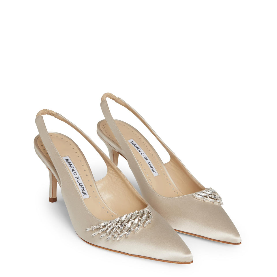 テ*ー様 Manolo Blahnik ベージュハイヒール 37.5 24cm テ*ー様 Manolo Blahnik ベージュハイヒール 37.5 24cm 3～5cm