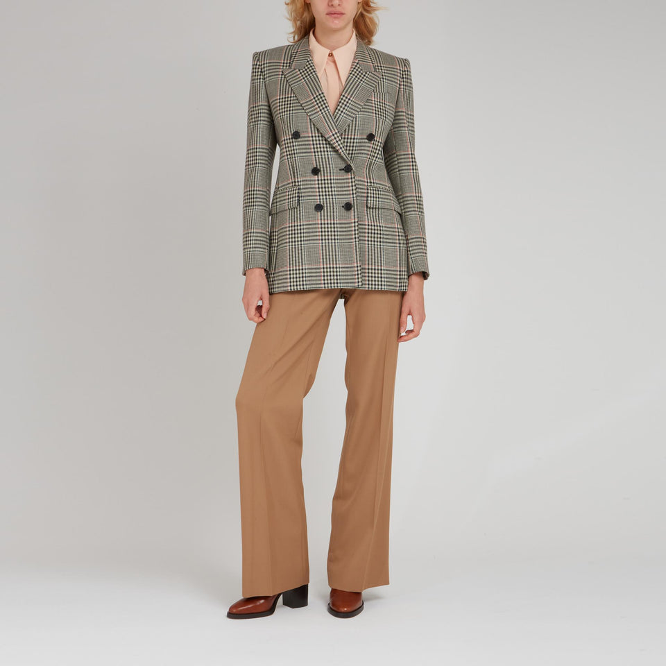 Giacca doppio petto in lana multicolor