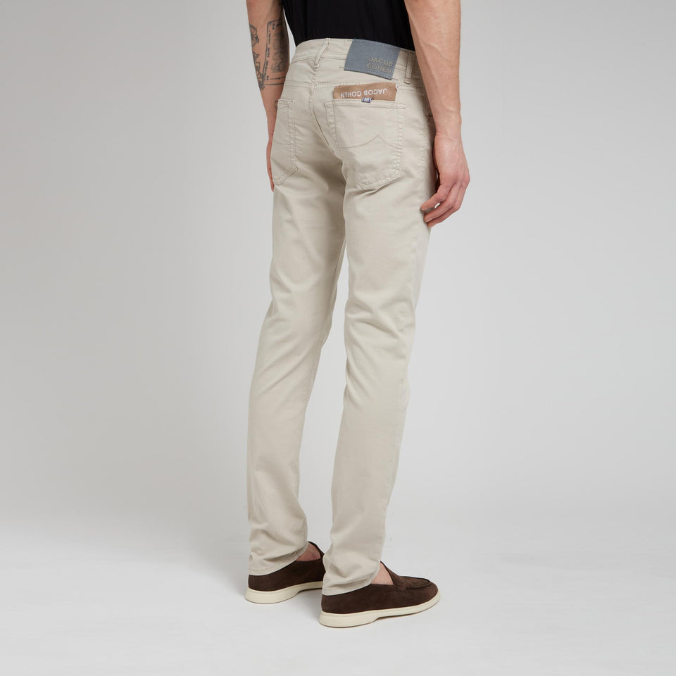 Jeans "Nick" in cotone beige