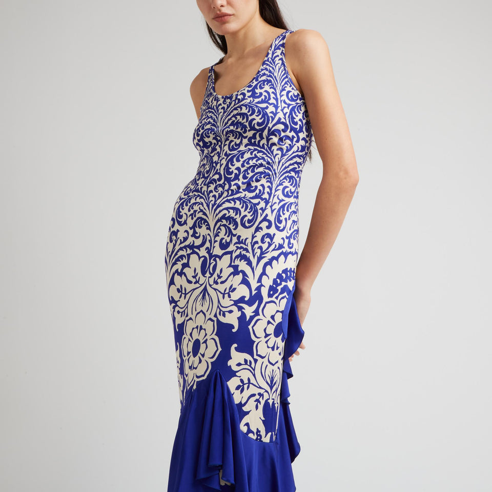 Abito in tessuto multicolor