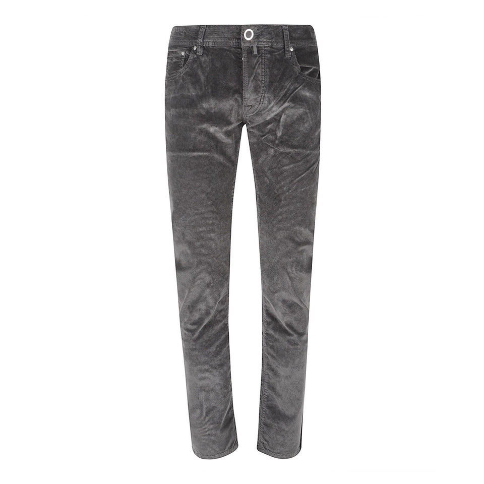 Pantalone in velluto grigio QE006036 S3653C35 JACOB COHEN 