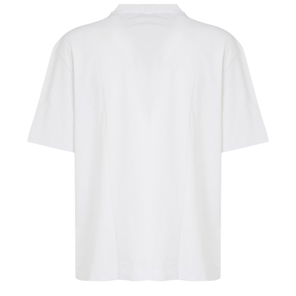 T-shirt in cotone bianca TE01ZGC02 90400 CRUCIANI 