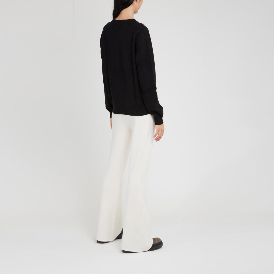 Cardigan in cashmere nero - GIO MORETTI