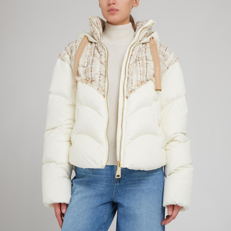 Piumino ''Hug'' in tessuto bianco