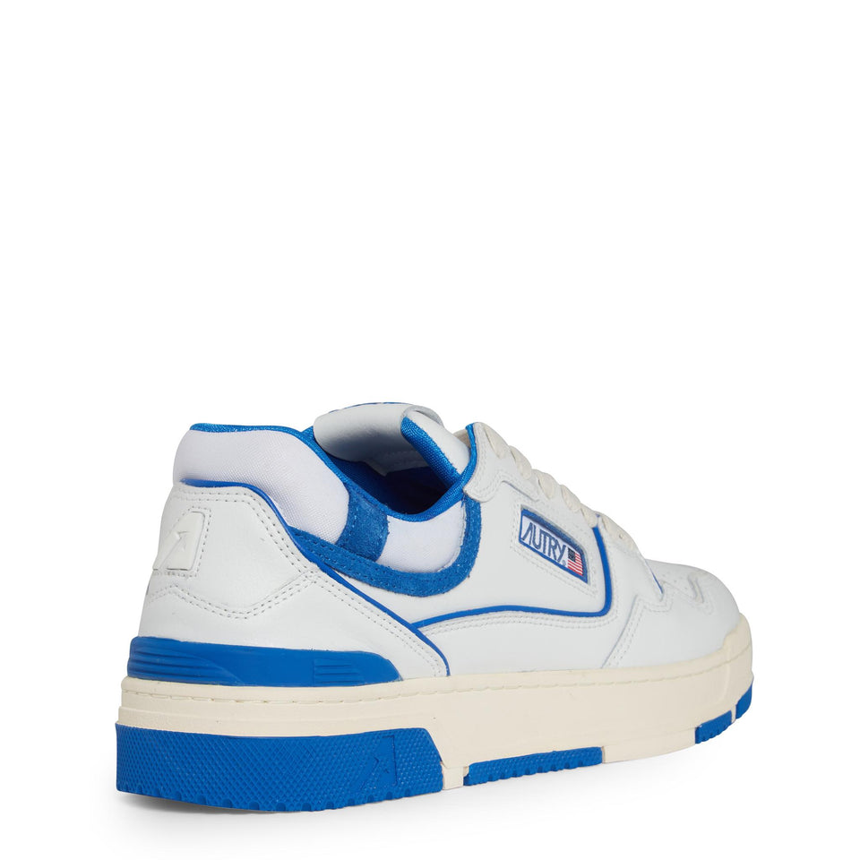 Sneakers "CLC Low" in pelle bianca ROLM MM06WHT/PBL AUTRY 