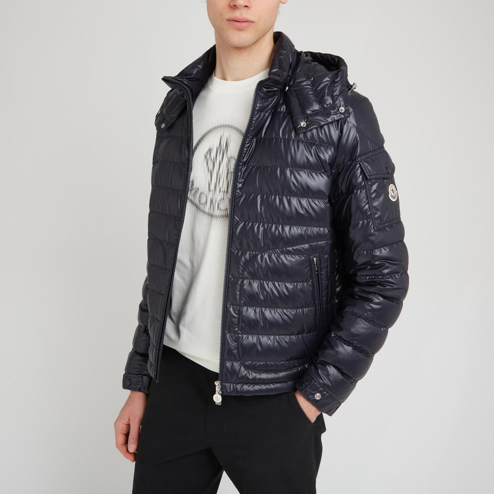 "Lauros" down jacket in blue fabric