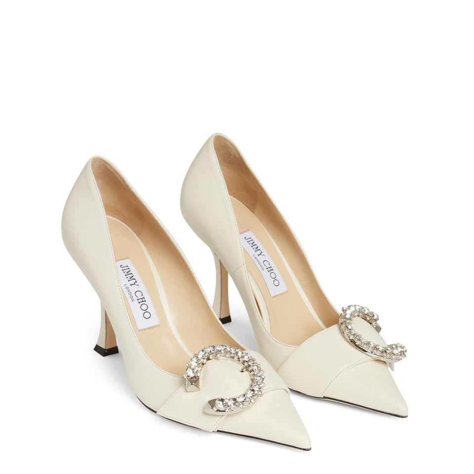 Dècolletè "Melva 90''  in nappa bianca MELVA90 AYULATTE JIMMY CHOO 