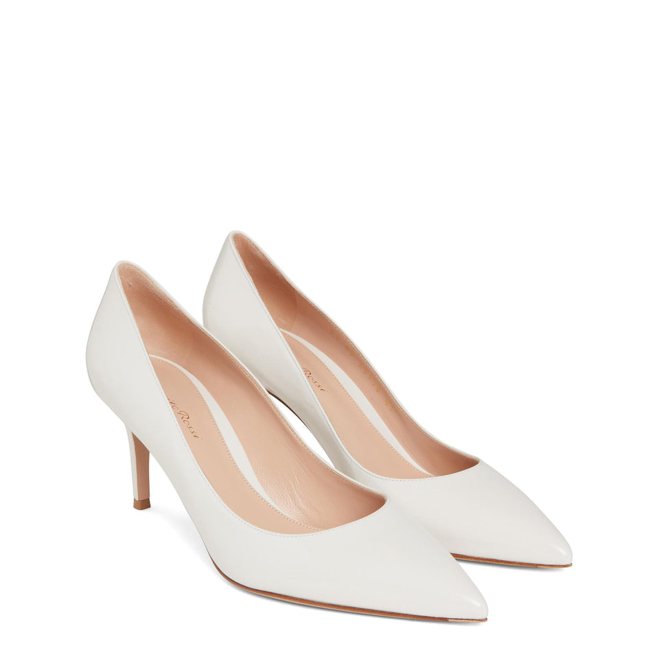 Dècolletè ''Gianvito 70'' in pelle bianche G26770 70RICNUIOFFWHITE GIANVITO ROSSI 