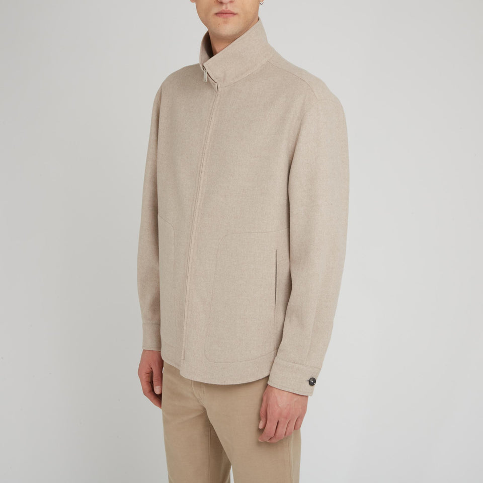 Beige wool jacket