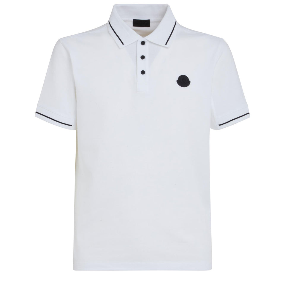 Polo in cotone bianca