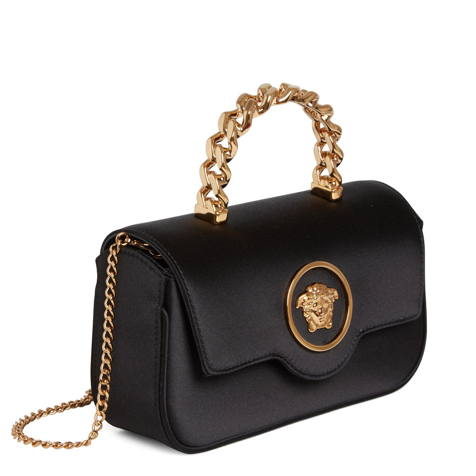 Mini ''La Medusa'' bag in black satin