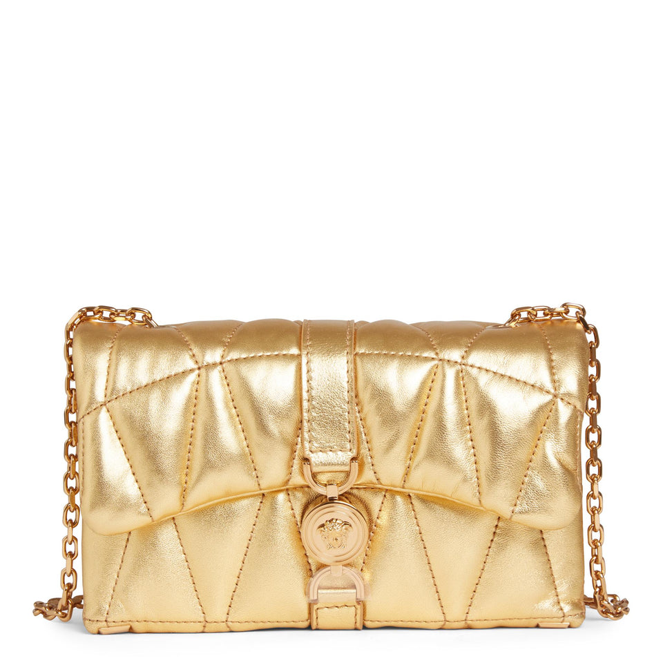 Mini ''Kleio'' bag in gold leather