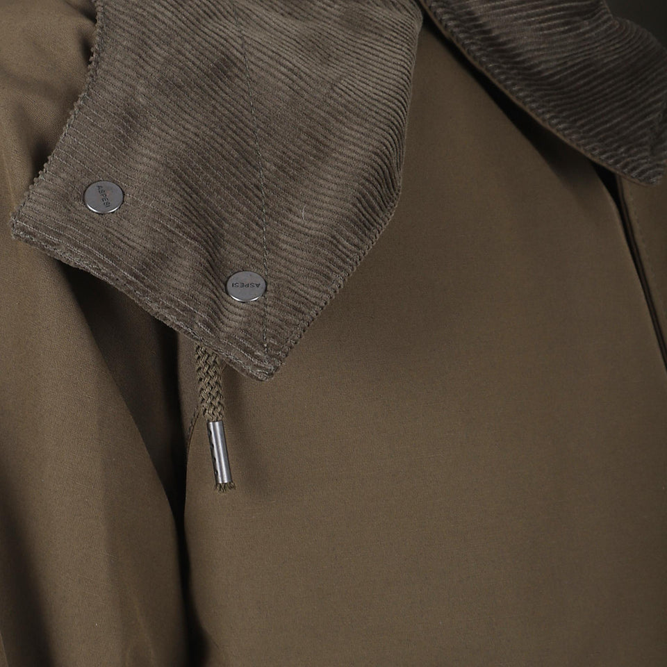 Parka in tessuto verde 5I09 753250237 ASPESI 