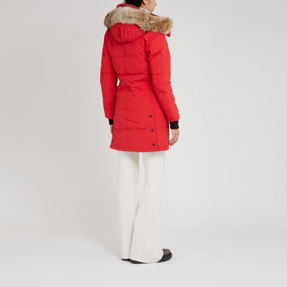 Parka "Shelburne" in tessuto rosso - GIO MORETTI