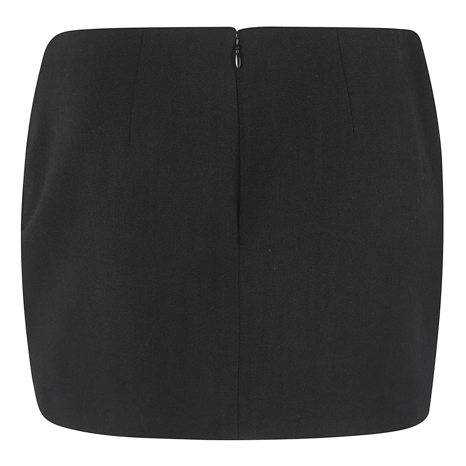 Mini gonna in tessuto nera S0197PF25 BLACK ALEX PERRY 