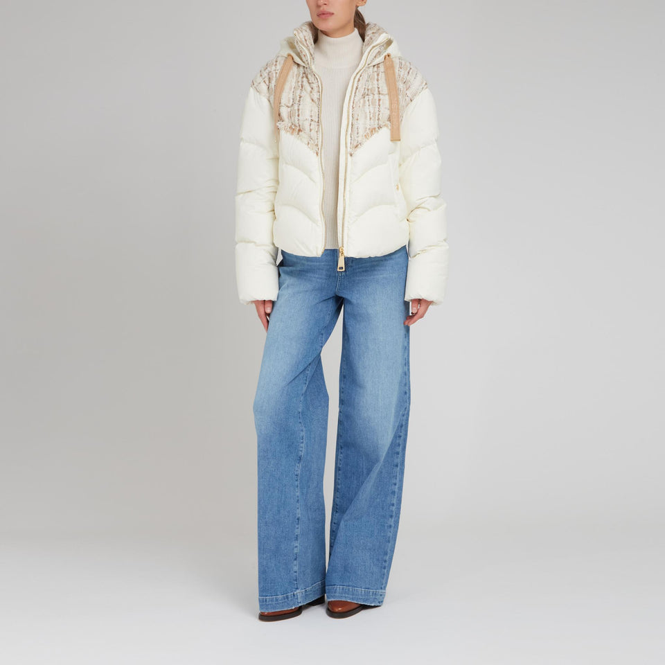 Piumino ''Hug'' in tessuto bianco