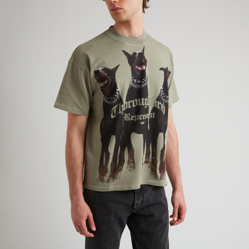 Green cotton T-shirt