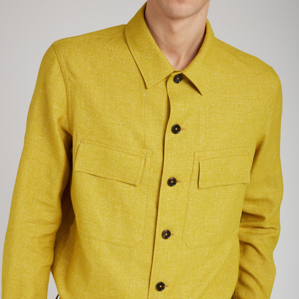 Camicia in cashmere gialla - GIO MORETTI