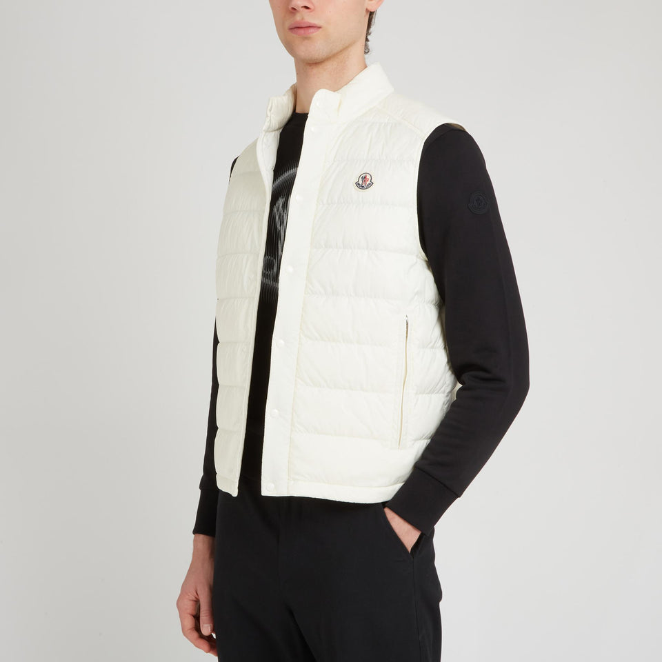 White fabric vest