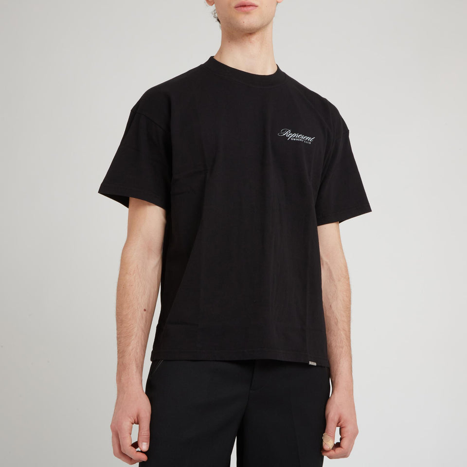''Represent Owners Club'' T-shirt in black cotton