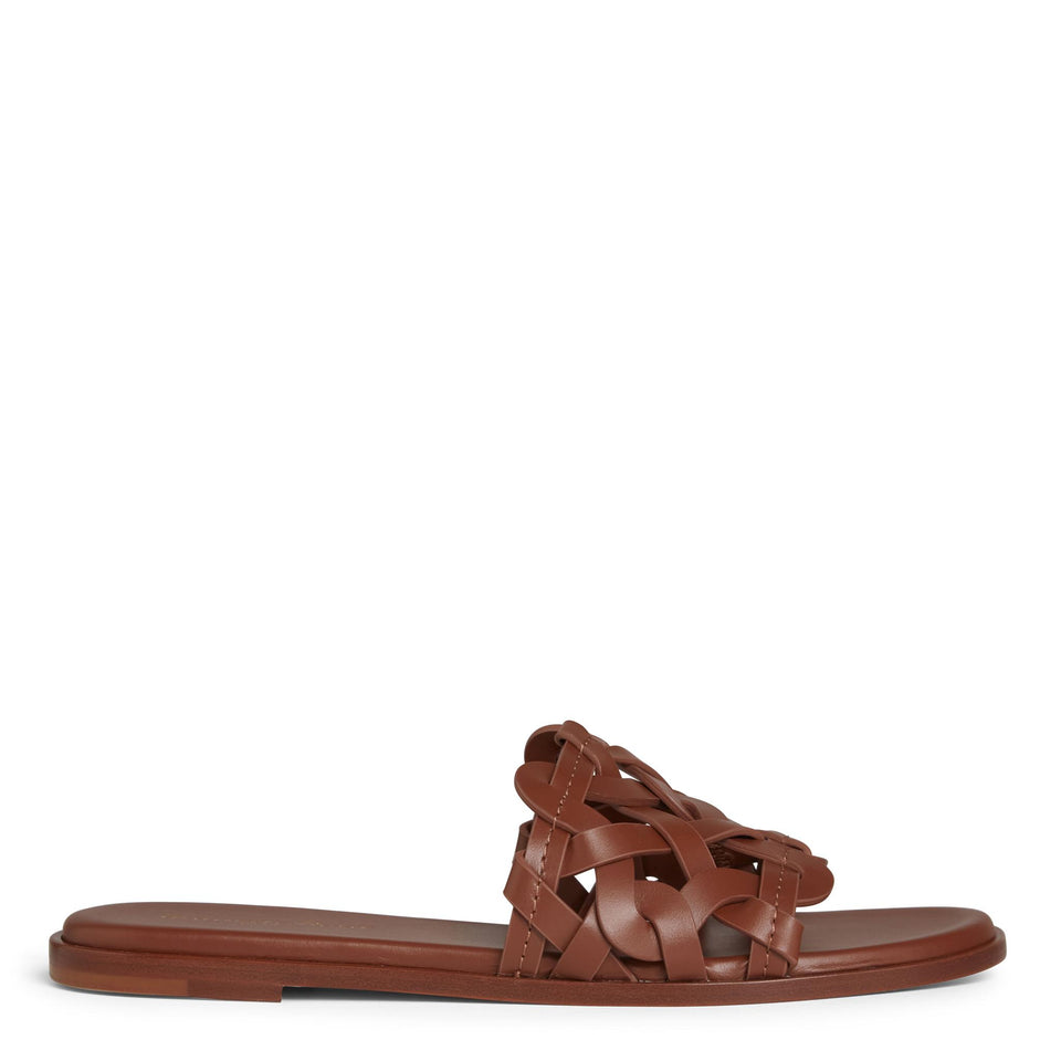 Sandali ''Amalfi'' in pelle marrone G15970 05CUOCLNHAVA GIANVITO ROSSI 