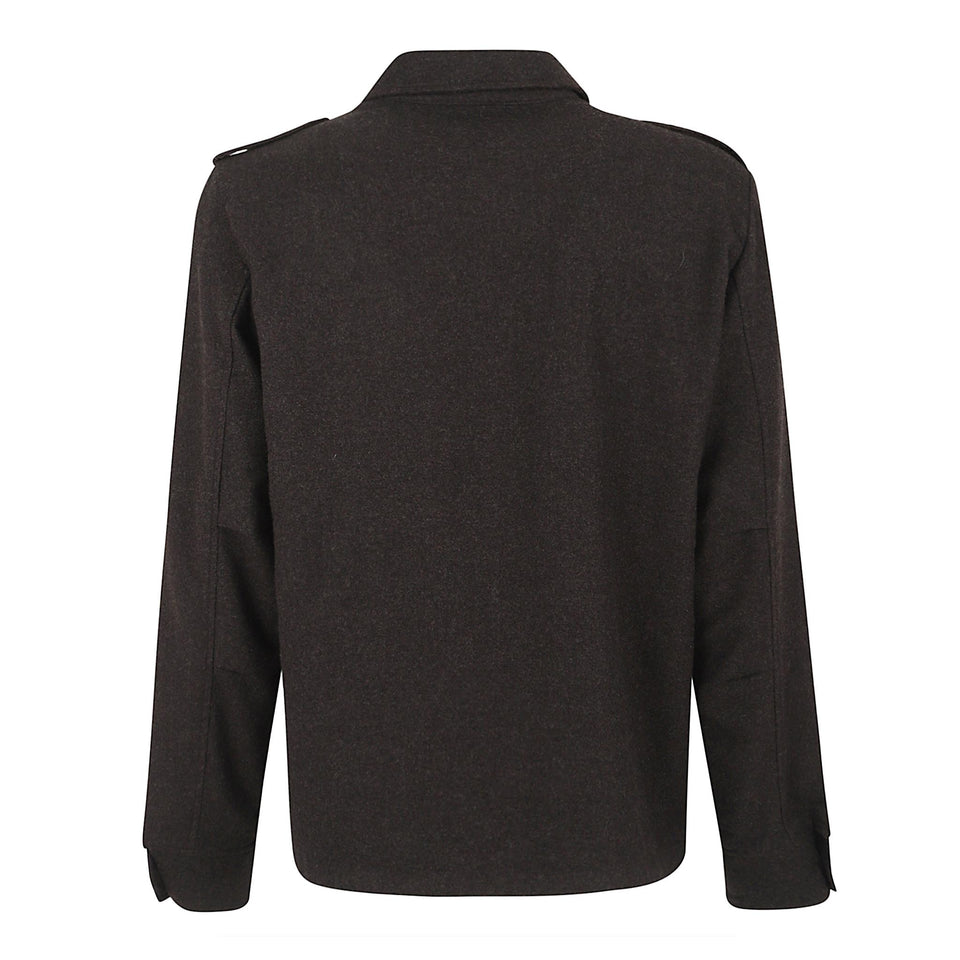 Camicia in lana marrone CE10 C80315325 ASPESI 