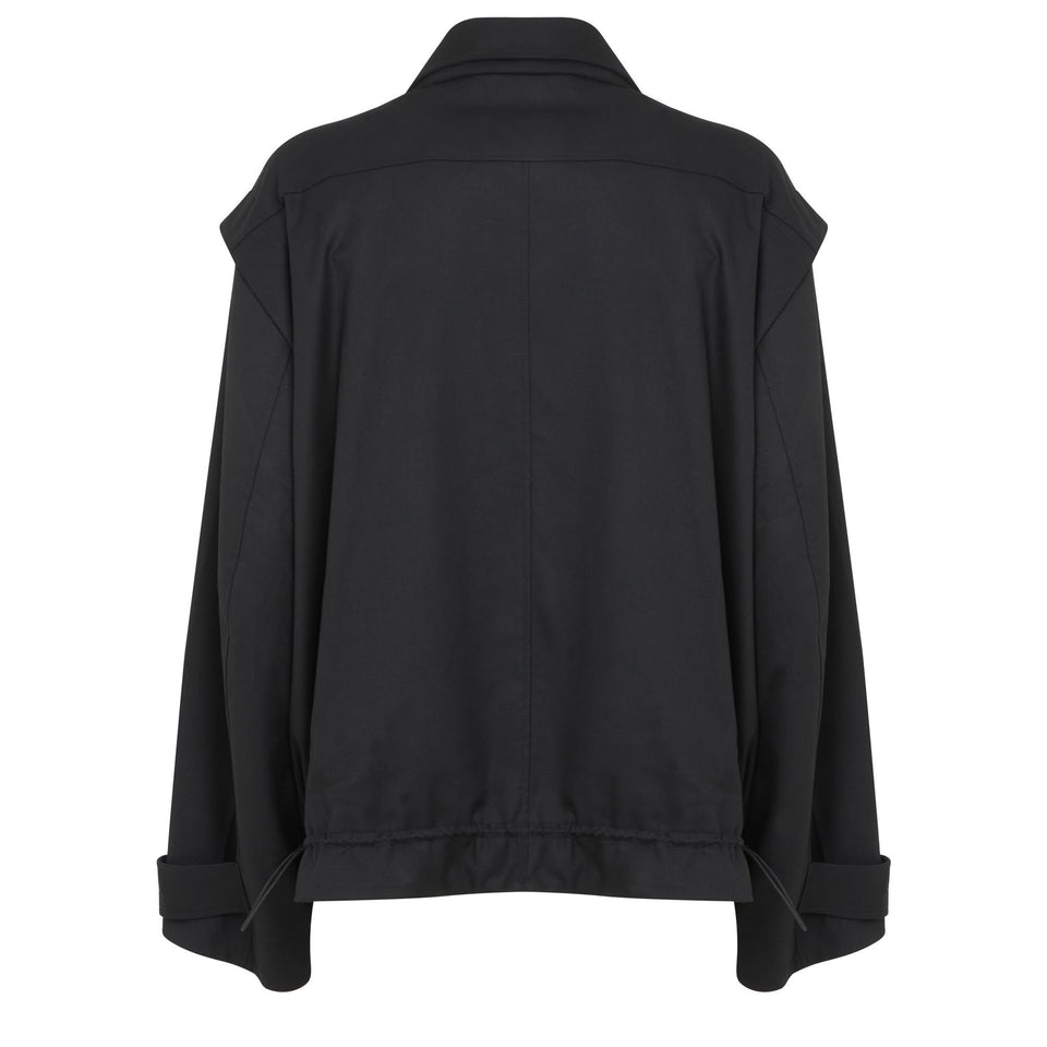 "Kamala" jacket in black fabric