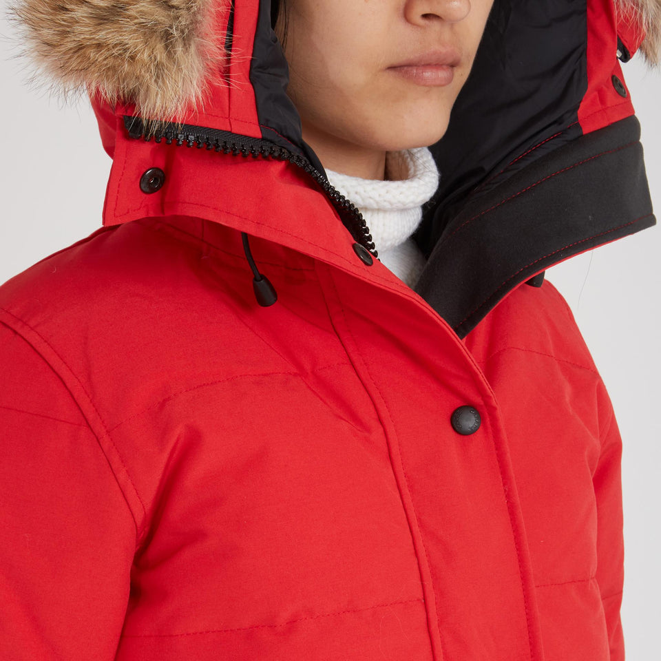 Parka "Shelburne" in tessuto rosso - GIO MORETTI