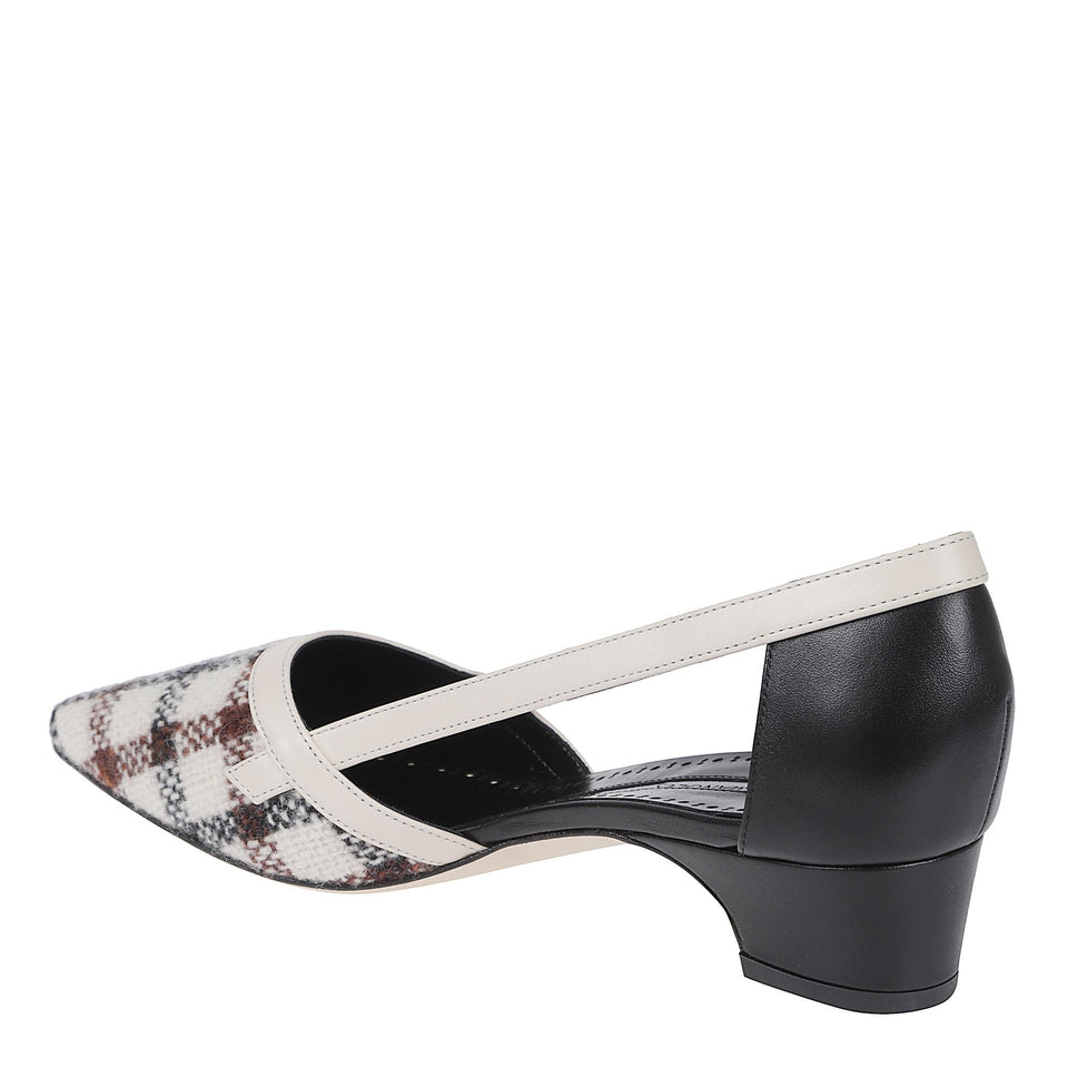 Decolletè "Varro" 30 in tessuto multicolor 325-3043 YWDCBL MANOLO BLAHNIK 