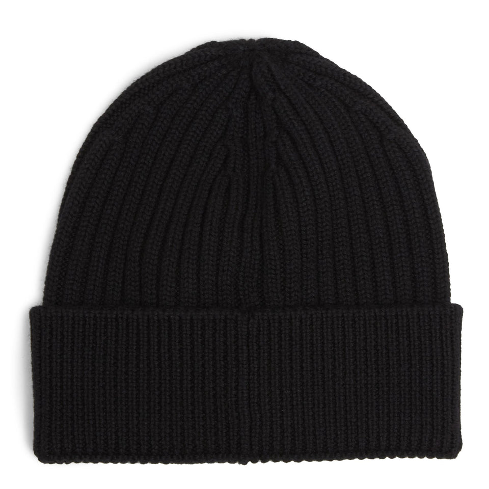 Black wool hat