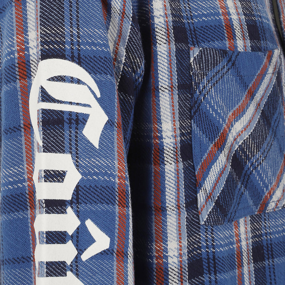 Camicia in lana blu M6757013 BLUE COUT DE LA LIBERTE' 