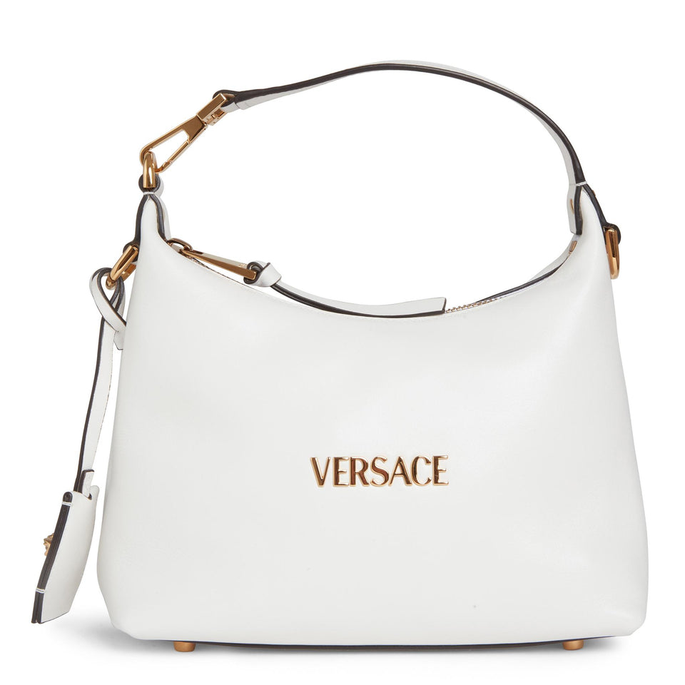 White leather 'Hobo' bag